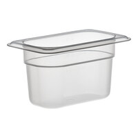 Cambro 94PP190 1/9 Size Translucent Polypropylene Food Pan - 4" Deep