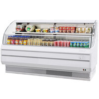 Turbo Air TOM-75LW-N 75" White Low Profile Horizontal Air Curtain Display Case