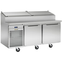 Traulsen TS066HT 66" Salad / Pizza Prep Refrigerator with Two Doors - Specification Line