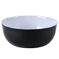 Thunder Group RF5112BW 5.5 Qt. Two Tone Large Black Pearl Serving Bowl - 3/Pack