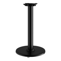 Lancaster Table & Seating Cast Iron 17" Round Black 3" Standard Height Column Table Base