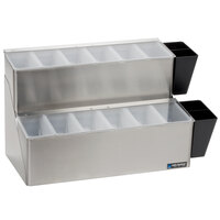 San Jamar B6766L EZ-Chill 12-Compartment Stainless Steel Condiment Bar