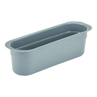 Cambro 415CBP180 Poly Cambox Light Gray Polyethylene Cutlery Box