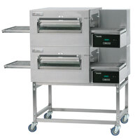 Lincoln Impinger II 1100 Series Double Stacked Electric Conveyor Oven, Bidirectional Operation - 20kW, 208V, 3 Phase