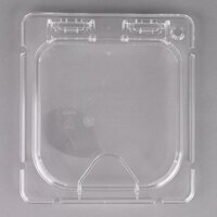 Carlisle CM10318Z07 Coldmaster EZ Access 1/6 Size Clear Polycarbonate Food Pan Lid with Handle