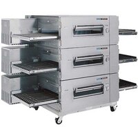 Lincoln Impinger 3240-3 40" Single Belt Electric Triple Conveyor Oven Package - 208V, 3 Phase, 72 kW