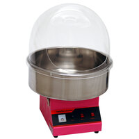 Benchmark USA 81011 Zephyr Cotton Candy Machine with 21" Stainless Steel Bowl and Dome - 120V, 900W