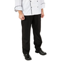 Mercer Culinary Renaissance® Men's Black Pleated Chef Trousers M62100BK - Small