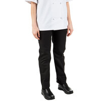 Mercer Culinary Renaissance® Women's Black Pleated Chef Trousers M62120BK - 3XL