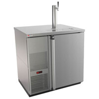 Micro Matic MDD36S-E Pro-Line E-Series Single Tap Kegerator Beer Dispenser - Stainless Steel, (1) 1/2 Keg Capacity