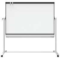 Quartet ECM64P2 Prestige 2 6' x 4' Silver / Graphite Mobile Presentation Easel