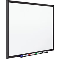 Quartet 2548B 96" x 48" White Porcelain Dry Erase Board with Black Aluminum Frame