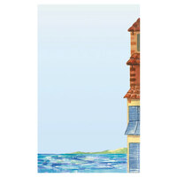 Choice 8 1/2" x 14" Menu Paper - Mediterranean Themed Venice Design Right Insert - 100/Pack