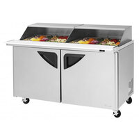 Turbo Air TST-72SD-30-N-SL 72" 3 Door Mega Top Sliding Lid Refrigerated Sandwich Prep Table