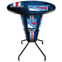 Holland Bar Stool L218B42NYRang36RNYRang-D2 New York Rangers 36" Round Bar Height LED Pub Table
