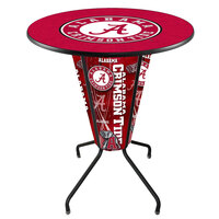 Holland Bar Stool L218B42Alabma36RAL-A University of Alabama 36" Round Bar Height LED Pub Table