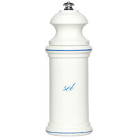 Fletchers' Mill PRO06SM24 Provencal 6" White with Blue Salt Mill