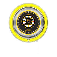 Holland Bar Stool Clk15BosBru Boston Bruins 15" Neon Clock