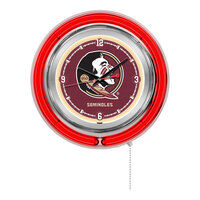 Holland Bar Stool Clk15FSU-HD Florida State University 15" Neon Clock