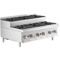 Cooking Performance Group SR-CPG-36-NL 36" Step-Up Countertop Range / Hot Plate with 6 High Output Burners - 180,000 BTU