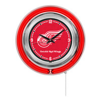 Holland Bar Stool Clk15DetRed Detroit Red Wings 15" Neon Clock