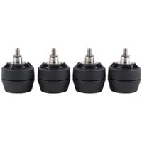 FLAT Tech Equalizers 1/4"-20 Thread Black Table Leveler - 4/Pack