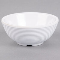 Tablecraft RAM2RW 2 oz. White Round Ribbed Melamine Ramekin - 12/Pack