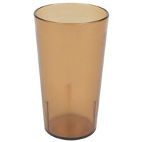 Cambro 1200P2153 Colorware 12.6 oz. Customizable Amber SAN Plastic Tumbler - 24/Case