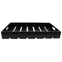 Tablecraft CRATE12BK Half Size, 2 1/2" Deep Gastronorm Black Serving and Display Crate