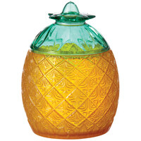 GET SW-1410 Cheers 20 oz. SAN Plastic Pineapple Glass with Lid - 12/Case