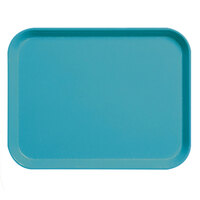 Cambro 3253CL162 Camlite 13" x 21" Green Fiberglass Serving Tray - 12/Case