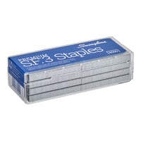 Swingline 35440 S. F. 105 Half Strip Count 1/4" Premium Chisel Point Staples - 5,000/Box