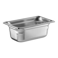 Vollrath 90442 Super Pan 3® 1/4 Size 4" Deep Anti-Jam Stainless Steel Steam Table / Hotel Pan - 22 Gauge