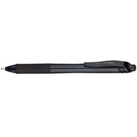 Pentel BL107ASW2 EnerGel-X Black Ink with Black Barrel 0.7mm Retractable Roller Gel Pen - 24/Pack