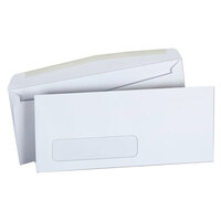 Universal UNV36322 #10 4 1/8" x 9 1/2" White Side Seam Business Envelope with Window - 250/Box