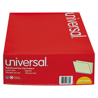 Universal UNV13330 Letter Size File Folder - Standard Height with Straight Cut End Tab, Manila   - 100/Box