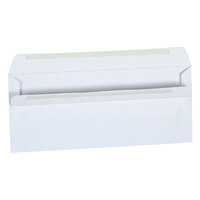 Universal UNV36100 #10 4 1/8" x 9 1/2" White Side Seam Business Envelope with Self-Sealing Adhesive Strip - 500/Box