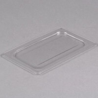 Cambro 40CWC135 Camwear 1/4 Size Clear Polycarbonate Flat Lid