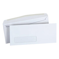 Universal UNV36321 #10 4 1/8" x 9 1/2" White Side Seam Business Envelope with Window - 500/Box