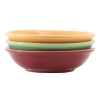 Tuxton DYD-045G 5.5 oz. China Sauce Dish, Assorted Colors - 36/Case