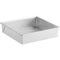 Chicago Metallic 21500 9" x 9" Glazed Aluminized Steel Square Cake Pan