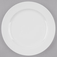 Libbey BW-1109 Basics 8" Bright White Medium Rim Porcelain Plate - 24/Case