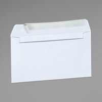 Universal UNV36000 #6 3/4 White 3 5/8" x 6 1/2" Side Seam Security Business Envelope with Peel Seal Adhesive Strip - 100/Box