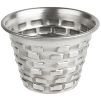 Tablecraft GRSS2 Brickhouse 2.5 oz. Round Stainless Steel Sauce Cup