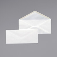 Universal UNV35210 #10 4 1/8" x 9 1/2" White Gummed Seal Business Envelope - 500/Box