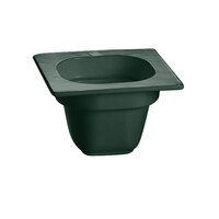 Tablecraft CW360HGN 6 1/8" x 6 3/8" x 4" Hunter Green 1/6 Size Deep Cast Aluminum Food Pan