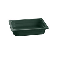 Tablecraft CW310HGN 12 3/4" x 10 3/8" x 2 1/2" Hunter Green Half Size Cast Aluminum Food Pan