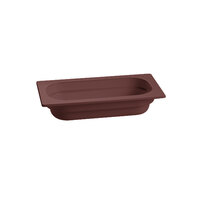 Tablecraft CW350BR 12 3/4" x 6 7/8" x 4" Brown 1/3 Size Deep Cast Aluminum Food Pan