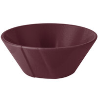 Tablecraft CW1449MRS 1 Qt. Maroon Speckle Round Cast Aluminum Serving Bowl