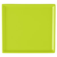 Tablecraft CW2116LG 7" x 6 1/2" x 3/8" Lime Green Cast Aluminum Sixth Size Rectangular Cooling Platter